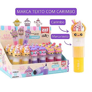 Marca Texto com Carimbo Docinhos Cute Tris