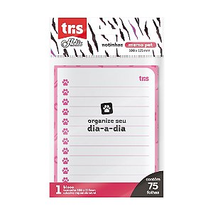 Bloco de Notas Adesivas Holic Pets Tris - 10x12,5cm 75Fls