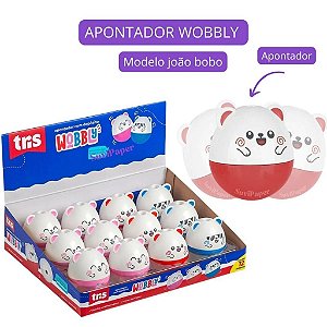 Apontador com Depósito 1 Furo Woobly João Bobo Tris