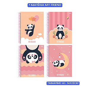 Caderno A5 My Friend SD  - 80 folhas