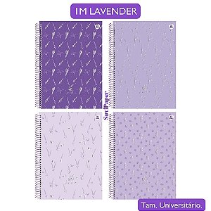 Caderno Univ. Lavender 1 Matéria