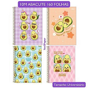 Caderno Univ. 10 Matérias Abacute Tilibra 160 Folhas