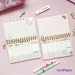 Planner Semanal Permanente Gatinhos - Pequeno 52Fls