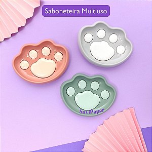 Saboneteira Multiuso Porta Chaves de Mesa Patinha Cores Variadas - Unidade ou Kit