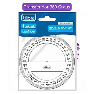 Transferidor Escolar 360 Graus Tilibra Académie Escolar, Faculdade