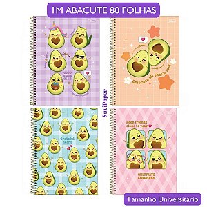 Caderno Univ. 1 Matéria Abacute Tilibra 80 Folhas