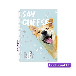 Caderno Universitário 10 Matérias My Pets Animais Animativa