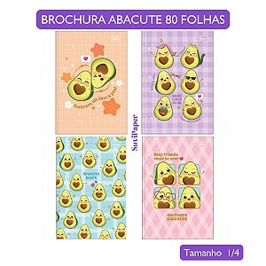 Caderno Brochura 1/4 Abacute 80 Folhas Tilibra