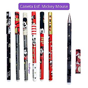 Caneta Esf. 1.0mm Mickey Mouse Molin Disney Decorada- Tinta Azul