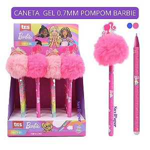Caneta Gel 0.7mm Pompom Barbie Tris