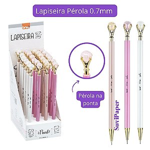 Lapiseira Escolar 0.7mm  Luxo Pérola Und BRW
