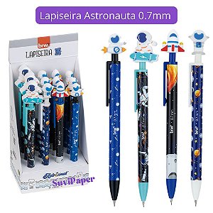 Lapiseira Escolar 0.7mm Divertida Astronauta BRW 1 Und