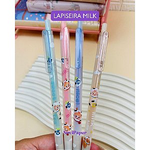 Lapiseira Milk Kawaii 0.5mm Divertida Escolar Papelaria Fofa