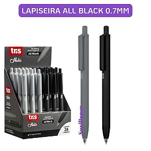 Lapiseira Tris Holic All Black 0,7 mm Luxo Escrita Precisa e Estilo Premium