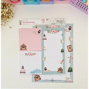 Trio de Bloquinhos com 40 Folhas Meu Devocional - Buendia -Bloco Cristão