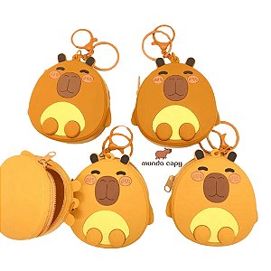 Chaveiro Fofo Porta Moedas Capivara Kawaii - 1 unidade