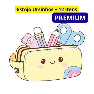 Estojo Box + 12 Itens de Escrita Monte na live