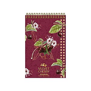 Caderneta Perfumada Dani Fernandes Velvet Cherry Wire O 144 Folhas Animativa
