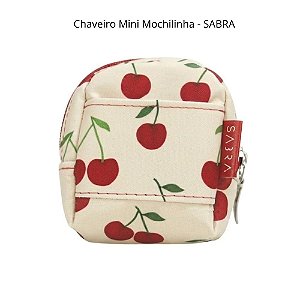 Chaveiro Mini Mochilinha Cerejinha - SABRA - 1UN - Cherry