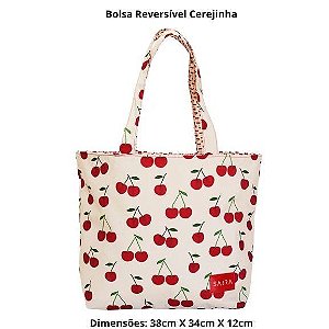 Bolsa Reversível Cerejinha SABRA