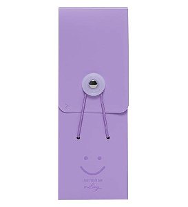 Estojo Multiuso PP Vertical Pastel Polibras - Estilo e organização! 1 Unidade