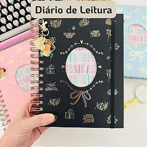 Diário de Leitura A5 Wire O Reposicionável Amor por Livros Buendia 120 Folhas
