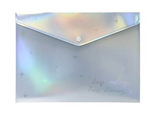 Pasta Envelope A4 Holográfica– Organize com estilo