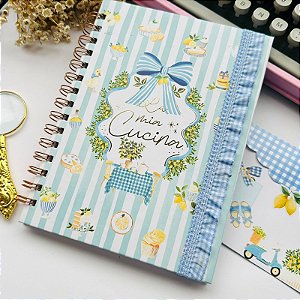 Caderno de Receitas La Dolce Vita A5 60 Folhas Papel 90g Wire O Buendia