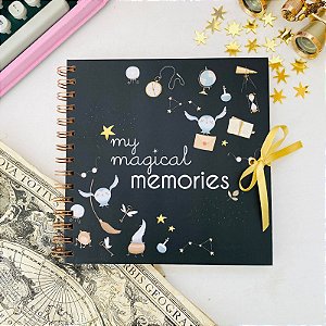 Álbum de Fotos Scrapbook 30 Folhas Krafts My Magical MemoriesTamanho 19x19 cm