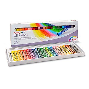 Giz Pastel Oleoso Pentel 25 CORES