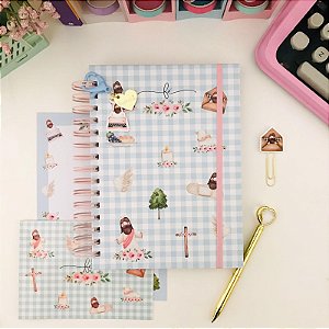 Caderno Wire O Reposicionável Meu Devocional A5 Buendia 100 Folhas Decoradas 120g