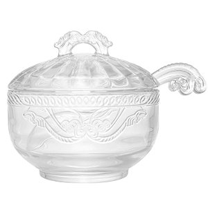 Açucareiro em Cristal Ecológico C/ Colher Imperial Lyor