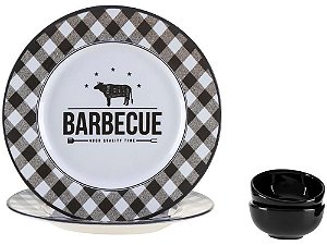 Conjunto para Servir Alleanza Churrasco 4 Peças