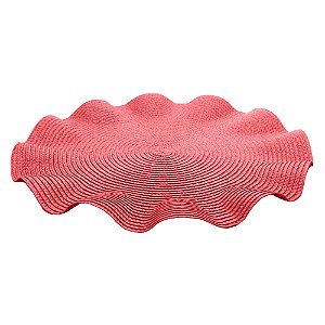 Kit 6 Lugares Americanos  Babado Vermelho- Wolff