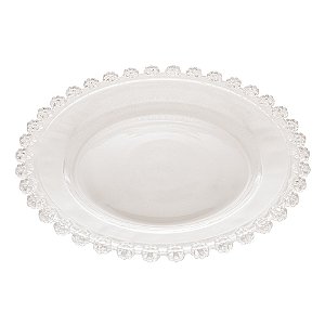 Sousplat de Cristal flores 32cm Wolff