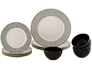 Aparelho de Jantar Listras 12 pçs