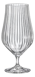 TULIPA DE CRISTAL TRANSPARENTE 6PÇ BOHEMIA