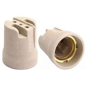 KIT 20 Soquete de Porcelana Cônico E-27