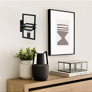 Luminária de parede Arandela Moldura 1 Lâmpada Moderno