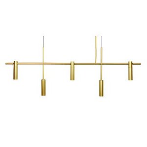 Luminária de Teto Pendente Lux 5 Lâmpadas moderno elegante minimalista