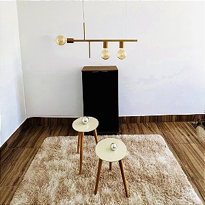 Lustre Pendente Fuzue 3 Lâmpadas moderno para ambientes internos