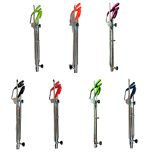 Suporte de Vara Lisa e UL 2 Reg. Emborrachado 6mmx55cm Mod. Ultralight 2R - DB Suportes