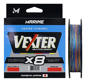 Linha Multifilamento Vexter X8 150m Multicolor - Marine