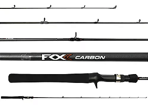 Vara p/ Carretilha Zest Fox Carbon - FXC-C561MH - 12-25lb - 1,68m - Inteiriça - Marine