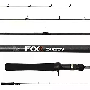 Vara p/ Carretilha Zest Fox Carbon - FXC-C601M - 8-17lb - 1,83m - Inteiriça - Marine