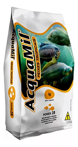 Ração de Peixes Tropicais Power 28 - Ceva P/ Pesqueiros - 25kg - AcquaMil
