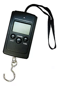 Balança de Pesca Digital LCD MS-DS03D - Até 40kg Alta Precisão - 2x AAA (não inclusas) - Preta  - Marine Sports