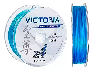 Linha Multifilamento Victoria X4 100m Azul - Maruri