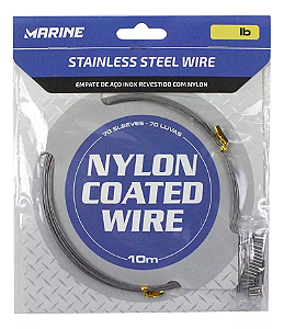 Empate de Aço Inox Revestido em Nylon 10m/70lv Blacknickel - Marine