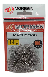 Anzol Japonês Maruseigo Níckel - Cartela com 100un - Morigen